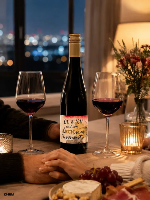 Du & ich und ein lECKerer Moment - Rotwein trocken